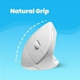 thumbnail image 4 of Perixx Perimice-713W Wireless USB Ergonomic Vertical Computer Mouse - White, 4 of 7