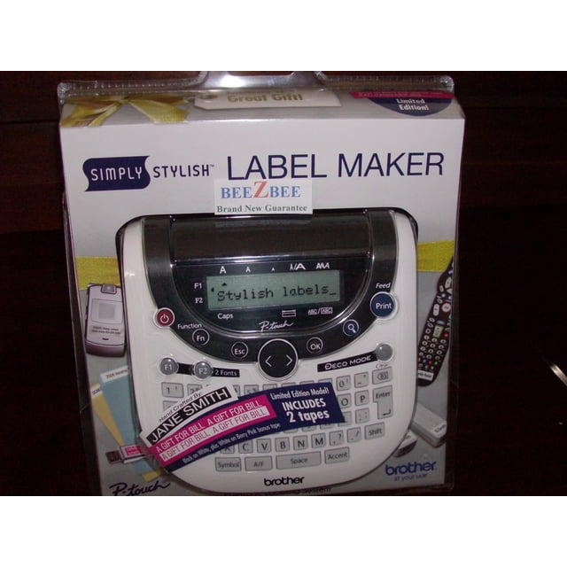 Impresora Brother PT1290 Etiquetadora 15 Patrones Decorativos LCD