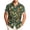 Army Green, variant on CHUMUD Men's Hawaiian Shirt Short Sleeve Summer Beach Tropical Button Down Collared Shirt Vacation (Avail for Big & Tall)