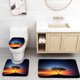 thumbnail image 1 of ABPHQTO Puesta de sol en el árbol Juego de alfombras de baño de 3 piezas Alfombra de baño Alfombra de contorno y tapa de inodoro ABPHQTO Cont-CHAPPLE-29425, 1 of 2