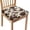 Cow Hide Print, variant on Leopard Square Dining Chair Cushion Covers Stretchy Chairs Seat Decorative Chair Slipcovers for Home Office Chairs Easy Install