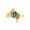 Alexandrite, variant on 14K Yellow Gold Floral Designer Ring with 6X4MM Oval Gemstone & Sparkling Diamonds - Birthstone Opal Jewelry Size 10