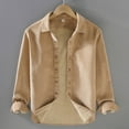 thumbnail image 5 of Men's Corduroy Shirt Cotton Fleece Lined Jacket, 5 of 20