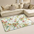thumbnail image 2 of Coolnut 31x 20 Inch Area Rug, Carpet Retro Small Flowers Doormat for Hardwood Floor Entrance Living Room Bedroom 2'7" x 1'8", 2 of 6
