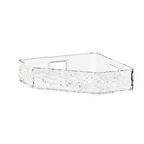 Hiroekza No-drill Corner Shower Caddy Organizer, Corner Shelf Rack Storage, Acrylic Non-Perforated, Wall Mounted Triangular Storage, Bathroom Accessories, Shower Organizer Corner Clear