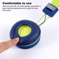 thumbnail image 4 of Seitruly Auriculares con cable de 3,5mm con micrófono integrado para ordenador portátil, teléfono móvil, orejera para niños, auriculares con Cables de audio/vídeo Azul verde, 4 of 8