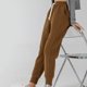 thumbnail image 3 of Pantalones de viento Gibobby para Mujer de otoño e Invierno con cerrados cintura alta holgados gruesos Café L, 3 of 5