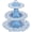 Blue, variant on Mexican Cielito Lindo Party Decoration, 3 Tier Terracotta Cupcake Stand, Cardboard Dessert Tower Holder Display for Wedding Cinco De Mayo Baby Shower Birthday Fiesta(Talavera,Pink)