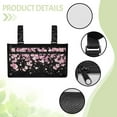 thumbnail image 5 of COEQINE Pink Cherry Blossoms Wheelchair Armrest Side Hanging Storage Bag for Adults Drive Wheelchair Bags to Hang on Back Wheelchair Side Bag Armrest Pouch Small Wheelchair Bags for Back of Chair, 5 of 7
