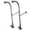 Nickel, variant on Kingston Brass Vintage Rigid Freestanding Supply Lines with Shut-Off Valves
