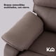 thumbnail image 5 of Sillón Reclinable Tapizado Reposet Moderno De Tela Individual Manual Acolchado Kingshouse beige Estandar, 5 of 9