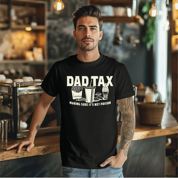 Dad Tax Black Unisex Graphic Tee
