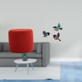 thumbnail image 2 of Elegante Banco Otomano Cilíndrico Con Pájaro De Madera, Decoración De Pared Para Oficina, Dormitorio, Guardería, Apartamento, Jardín, Sala De Estudio, Casa De Campo., 2 of 8
