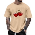 thumbnail image 1 of Tops para hombre, blusas y camisas de manga corta con cuello redondo para hombre, camisetas casuales con estampado de moda para hombre, blusa de manga corta, blusa de poliéster para hombre., 1 of 4