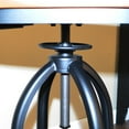 thumbnail image 3 of Contemporary Home Living 40.5" Brown and Black Adjustable Stool with Low Rise Back, 3 of 4
