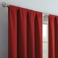thumbnail image 6 of Eclipse Dayton Solid Blackout Rod Pocket Energy-Efficient Curtain Panel, Chili Red, 42"x54", 6 of 13