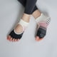 thumbnail image 4 of Calcetines de yoga con empeine antifugas y diseño de bloques de colores, de silicona, antideslizantes, con cinco dedos, deportivos, para pilates y fitness en interiores, 4 of 6
