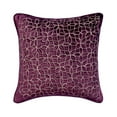 thumbnail image 1 of Pillow Case With Zipper, Decorative Purple 24"x24" (60x60 cm) Pillow Covers, Velvet Quilted Throw Pillow Covers, Floral Pattern Contemporary Style - Plum Furry, 1 of 4