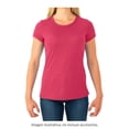 thumbnail image 4 of Playera Fruit Of The Loom para Mujer, Cuello Redondo Manga Corta Jaspe Rosa Talla CH, 4 of 4