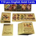 thumbnail image 3 of 27-110pcs carte pokémon françaises Pikachu Gold Silver Black Vmax GX English Spanish French German Card Toys, 3 of 5
