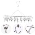 thumbnail image 2 of Hemoton 3pcs Stainless Steel Socks Hanger Clothes Drying Rack Windproof Clip for Efficient Laundry Organization, 2 of 8