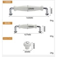 thumbnail image 2 of Gamvdout 3X Vintage Ceramic Furniture Drawer Handles Antique Zinc Alloy Cupboard Handles Dresser Drawer Handles Chest of Drawers Vintage Antique Handle, 2 of 8