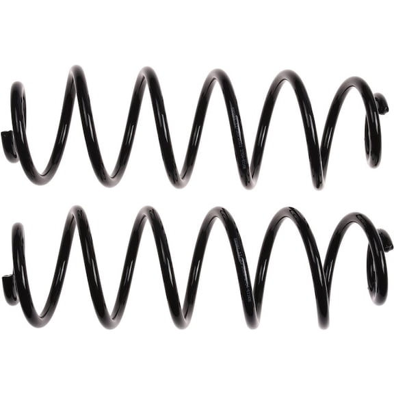 Rear Coil Spring Set - Compatible with 2008 - 2015 Audi A4 Quattro Sedan 2009 2010 2011 2012 2013 2014