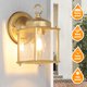 thumbnail image 3 of Farol de pared para exteriores MATAMEYE, dorado, impermeable, 21 x 21 cm, 120 V, 3 of 8