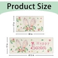 thumbnail image 6 of Easter Kitchen Rugs Set of 2 Non Skid Kitchen Floor Rug and Mat Spring Kitchen Rug Area Mat Carpets for Seasonal Floor Decor 17"x47"+17"x30", 6 of 6