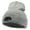 Heather Grey, variant on Taco Taco Embroidered 12 Inch Long Knitted Beanie - Red OSFM