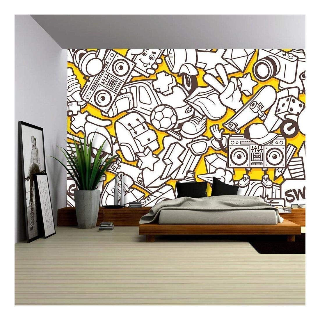 Share more than 52 graffiti peel and stick wallpaper  incdgdbentre