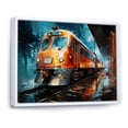 thumbnail image 2 of Designart "Train Dynamic composition" Transportation Floater Framed Wall Decor, 2 of 7