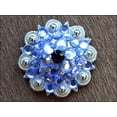 thumbnail image 2 of Set Of 4 Screw Back Concho 1.25 In Amythyst Montana Crystals Saddle, 2 of 7