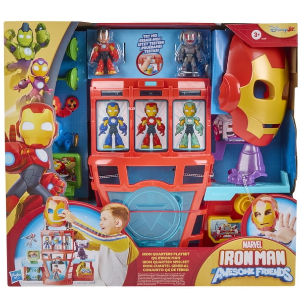 Set de Juego Hasbro Marvel Iron Man and his Awesome Friends Iron-Cuartel General