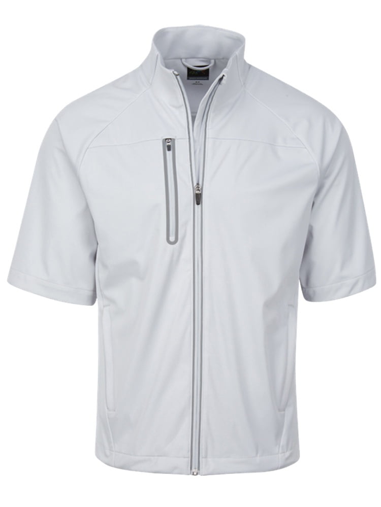 Greg Norman Full Zip Short Sleeve Weatherknit Rain Jacket - Walmart.com