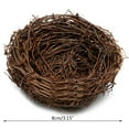 thumbnail image 5 of Handmade Vine Brown Bird Nest House Home Nature Craft Holiday Decoration, 5 of 5