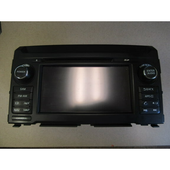 Pre-Owned 17 Nissan Titan Navigation Radio CD Player OEM - Verify Specific Vehicle Fitment In Description - (Good)