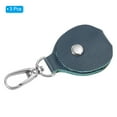 thumbnail image 3 of Uxcell Leather Key Fob, Genuine Leather Keys Cover Portable Key Fob Air Tag Holder for Keys ID Key Cards, Blue 3 Pack, 3 of 6