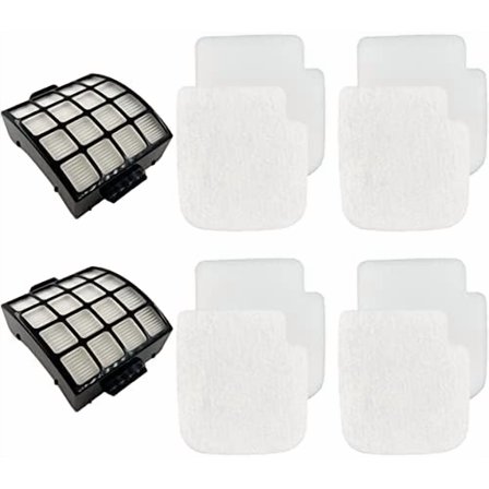AZ3002 Filter Kit Replacement for Shark Stratos DuoClean PowerFins HairPro Powered Lift-Away Upright Vacuum Cleaner AZ3002 AZ3000 AZ3000W, 4 Foam, 4 Felt, 2 HEPA