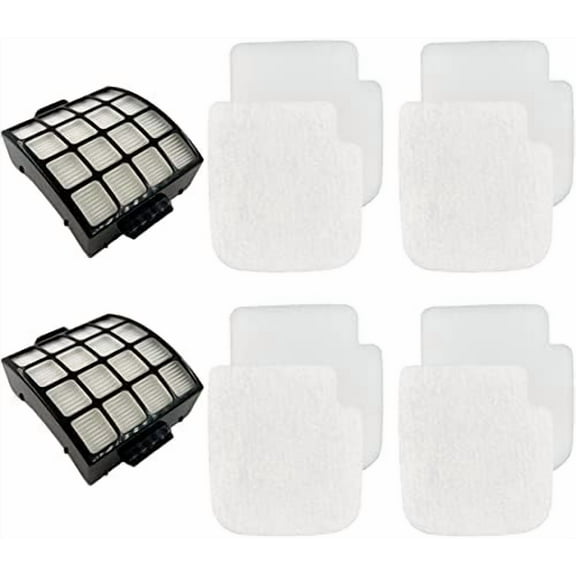 AZ3002 Filter Kit Replacement for Shark Stratos DuoClean PowerFins HairPro Powered Lift-Away Upright Vacuum Cleaner AZ3002 AZ3000 AZ3000W, 4 Foam, 4 Felt, 2 HEPA