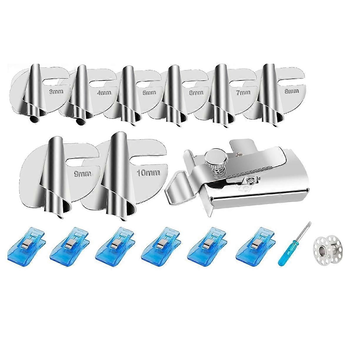 Upgraded Universal Sewing Hemming Foot Set 8 Sizes Hemming Feet [3-10Mm ...