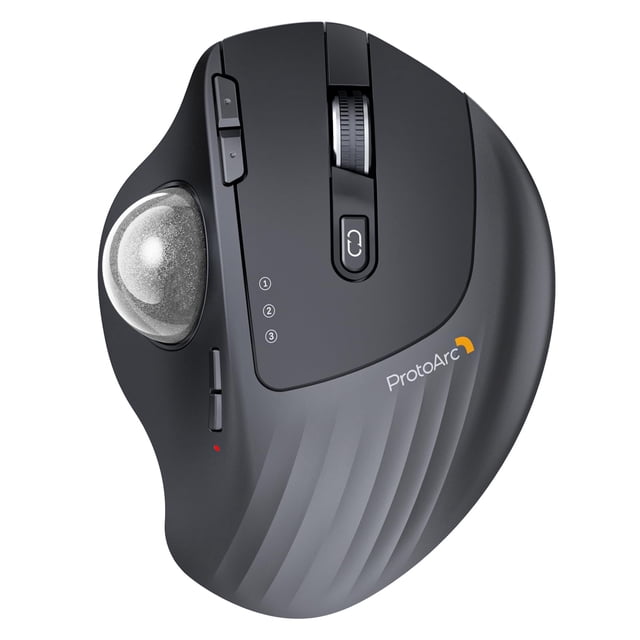 Ratón Trackball inalámbrico ProtoArc EM01NL Bluetooth Plateado
