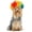 Multicolor, variant on Pet Wig, Red Curly Afro Hairstyle, 1 Pack for Cats and Dogs, Funny Cosplay Costume Accessory for Halloween Christmas Holiday Party Photo Props