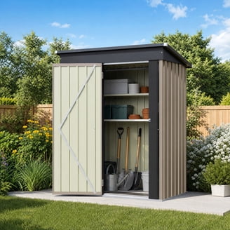 YODOLLA 12x12 ft. Waterproof Aluminum Outdoor Metal Storage Shed