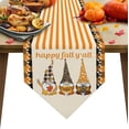 thumbnail image 1 of Cotton Linen Table Runners Thanksgiving Day Dwarf Gnome Happy Fall Y'all Kitchen Dining Burlap Table Decoration for Home Party Decor 14 x 72 Inch, 1 of 8