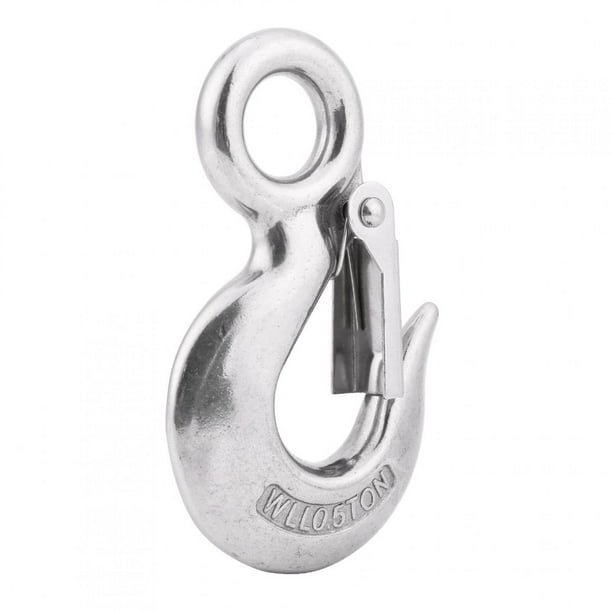 Lifting Hook,304 Stainless Steel Authentic Stainless Steel Swivel Eye Hook Swivel Eye Hook