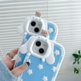 thumbnail image 4 of For iPhone 14 Pro Max/14 Plus/13 Pro/13 Phone case，Shockproof Cute 3D lens Little Cinnamoroll Soft TPU Case Cover With chain, 4 of 5
