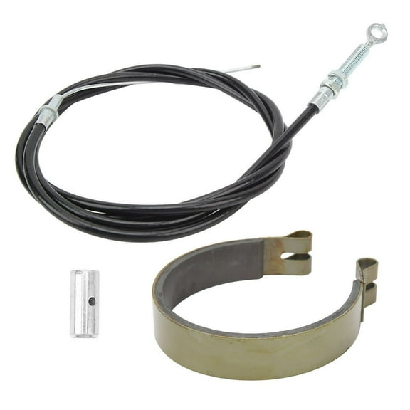 EIMELI 4in Rear Brake Band Pins Kit with 1.55m Throttle Pull Cable for Go Kart Yard Cart Mini Bike ATV