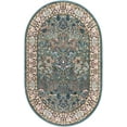 thumbnail image 2 of Rugs.com Rabia Collection Rug – 5' 3 x 8' Oval Blue Low Rug Perfect For Living Rooms, Large Dining Rooms, Open Floorplans, 2 of 9