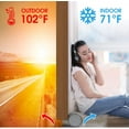 thumbnail image 2 of Burletes gemelos para la parte inferior de las puertas, paquete de 2, bloqueador de corrientes de aire para puertas, reducción de ruido, luz, olores, parabrisas, ahorro de energía, sello, 2 of 7